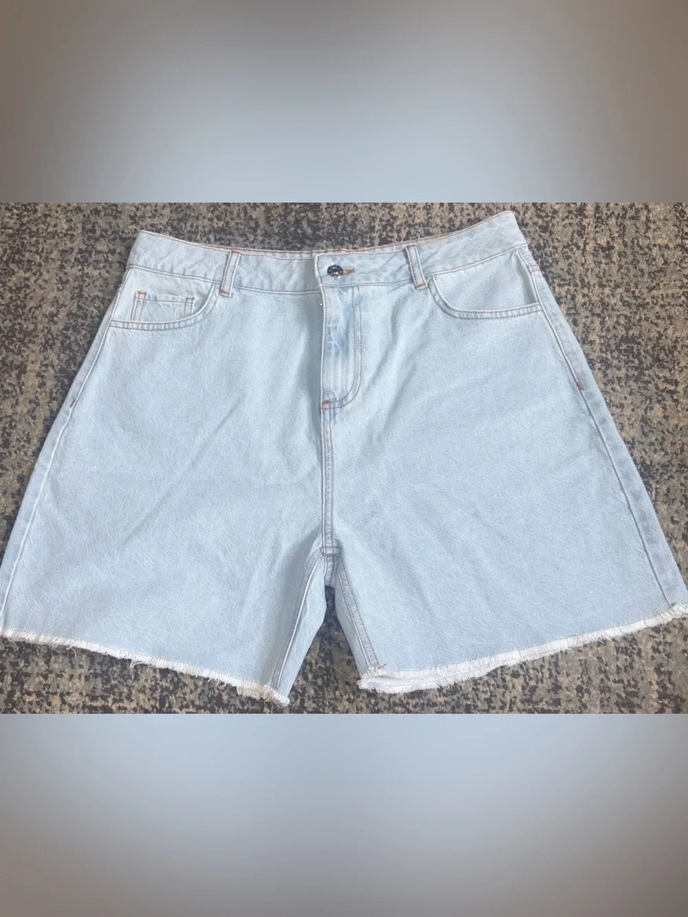 PrettyLittleThing Light Blue Denim Shorts